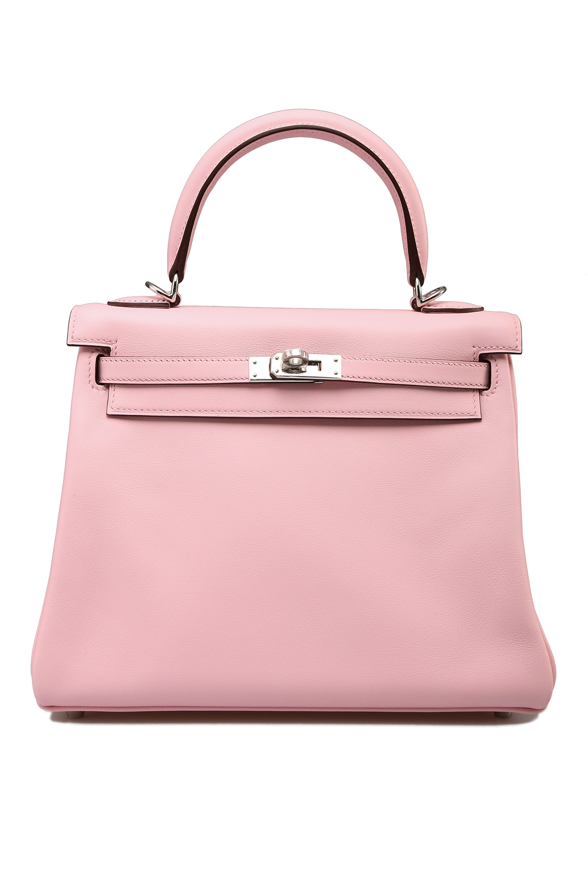 Hermès Birkin Rose Sakura Swift 25 Palladium Hardware, 2023 (Like New), Pink Womens Handbag